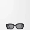 Gafas de sol rectangulares finas Negro Gafas de sol rectangulares finas Negro