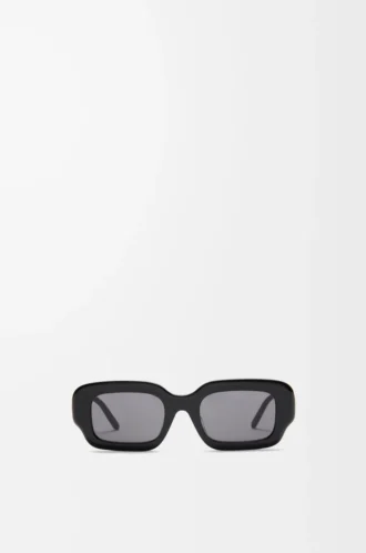 Gafas de sol rectangulares finas Negro Gafas de sol rectangulares finas Negro