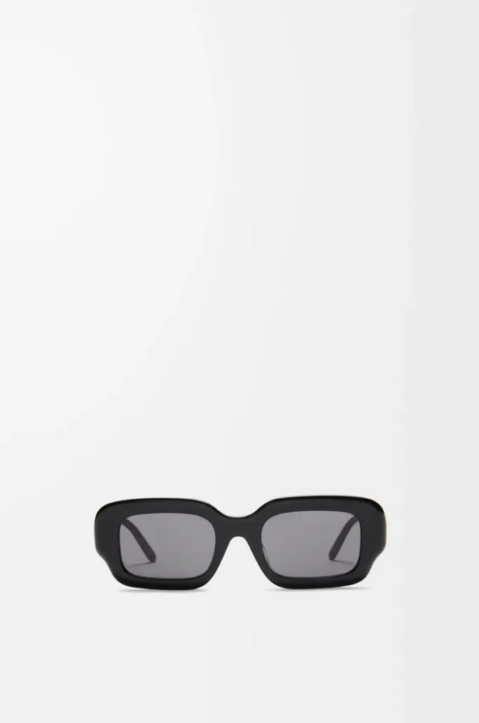 Gafas de sol rectangulares finas Negro Gafas de sol rectangulares finas Negro