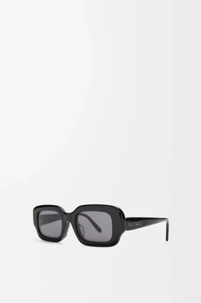 Gafas de sol rectangulares finas Negro Gafas de sol rectangulares finas Negro