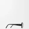 Gafas de sol rectangulares finas Negro Gafas de sol rectangulares finas Negro