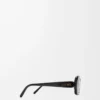 Gafas de sol rectangulares finas Negro Gafas de sol rectangulares finas Negro