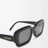 Gafas de sol rectangulares finas Negro Gafas de sol rectangulares finas Negro