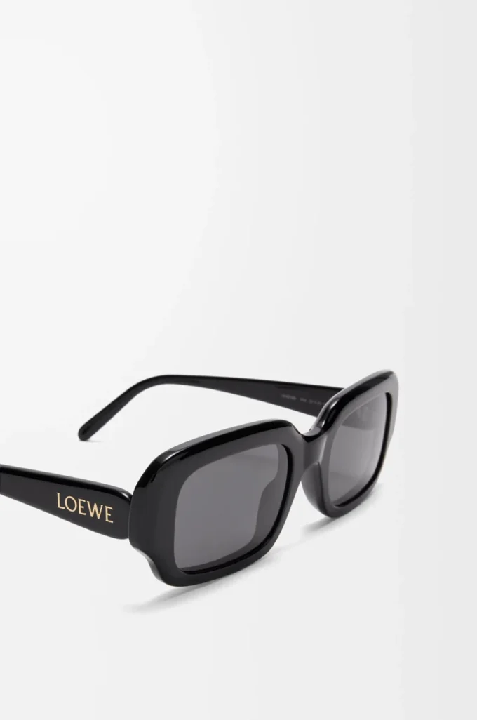 Gafas de sol rectangulares finas Negro Gafas de sol rectangulares finas Negro
