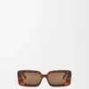 Gafas de sol rectangulares Havana Gafas de sol rectangulares Havana