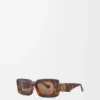 Gafas de sol rectangulares Havana Gafas de sol rectangulares Havana