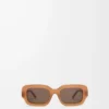 Gafas de sol rectangulares Slim Caramelo claro Gafas de sol rectangulares Slim Caramelo claro