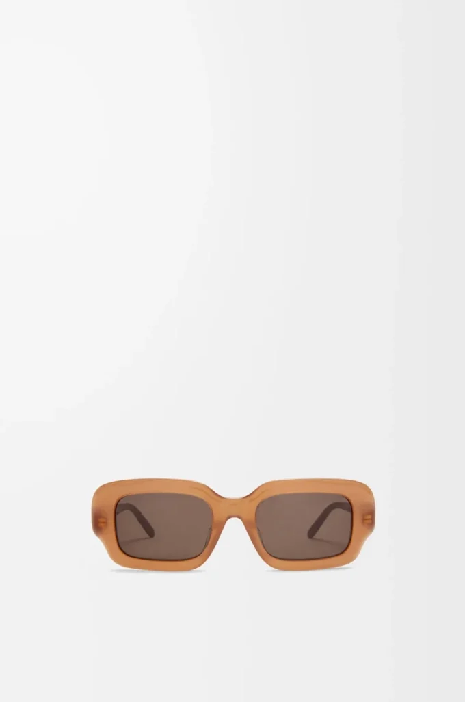 Gafas de sol rectangulares Slim Caramelo claro Gafas de sol rectangulares Slim Caramelo claro