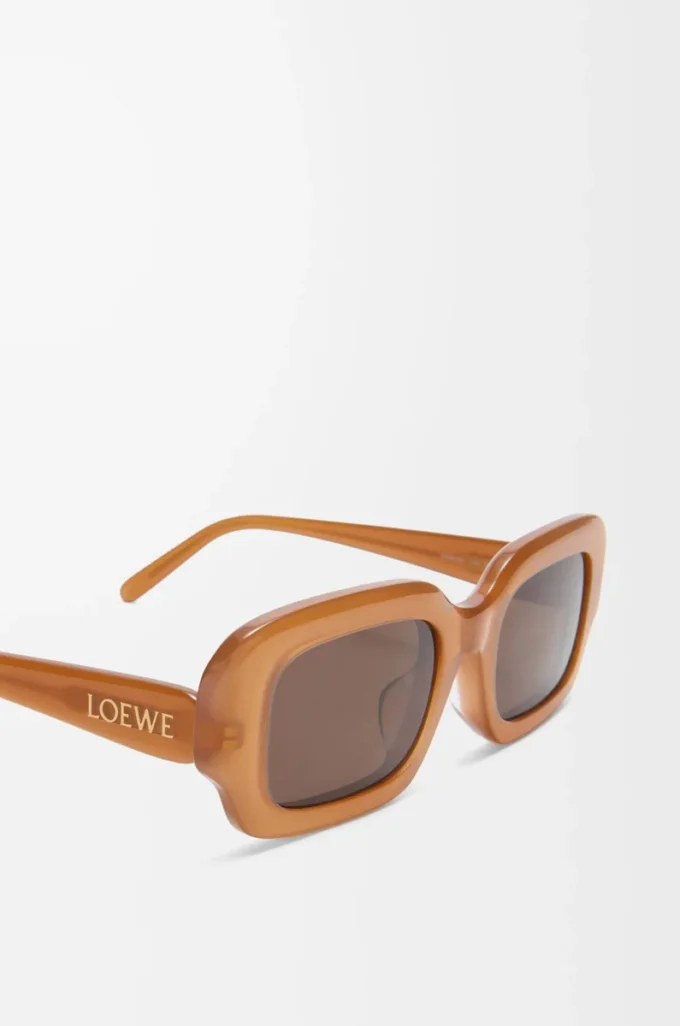 Gafas de sol rectangulares Slim Caramelo claro Gafas de sol rectangulares Slim Caramelo claro