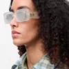 Gafas de sol rectangulares White Gafas de sol rectangulares White