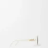 Gafas de sol redondas y finas Blanco/Marfil Gafas de sol redondas y finas Blanco/Marfil
