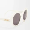 Gafas de sol redondas y finas Blanco/Marfil Gafas de sol redondas y finas Blanco/Marfil