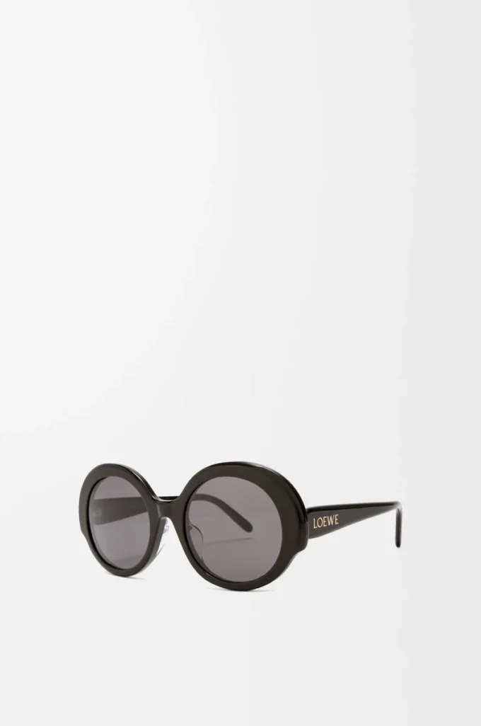 Gafas de sol redondas y finas Negro Gafas de sol redondas y finas Negro