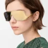 Gafas de sol Shield Mask doradas Gafas de sol Shield Mask doradas