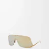Gafas de sol Shield Mask doradas Gafas de sol Shield Mask doradas