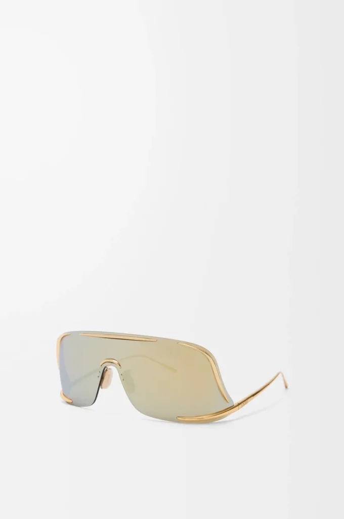 Gafas de sol Shield Mask doradas Gafas de sol Shield Mask doradas