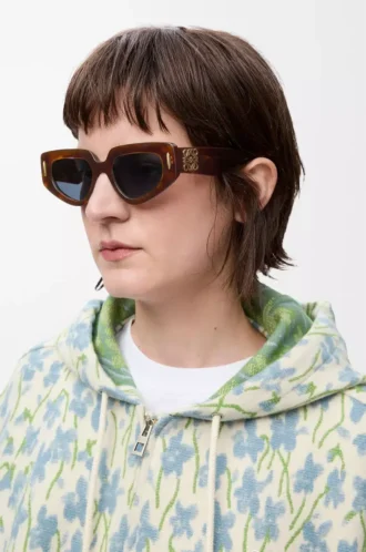 Gafas de sol Small Butterfly Screen Havana flameado