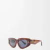 Gafas de sol Small Butterfly Screen Havana flameado Gafas de sol Small Butterfly Screen Havana flameado