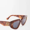 Gafas de sol Small Butterfly Screen Havana flameado Gafas de sol Small Butterfly Screen Havana flameado