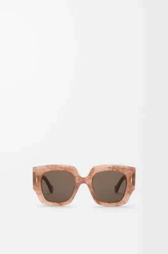 Gafas de sol Square Screen Marble Dark Pink