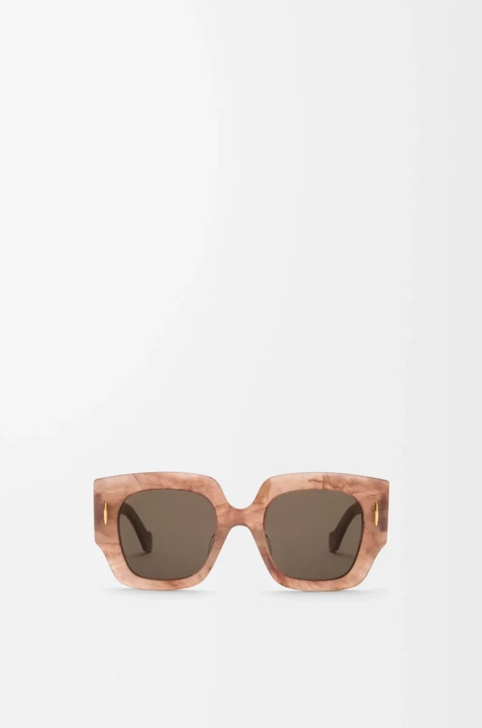 Gafas de sol Square Screen Marble Dark Pink