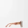 Gafas de sol Square Screen Marble Dark Pink