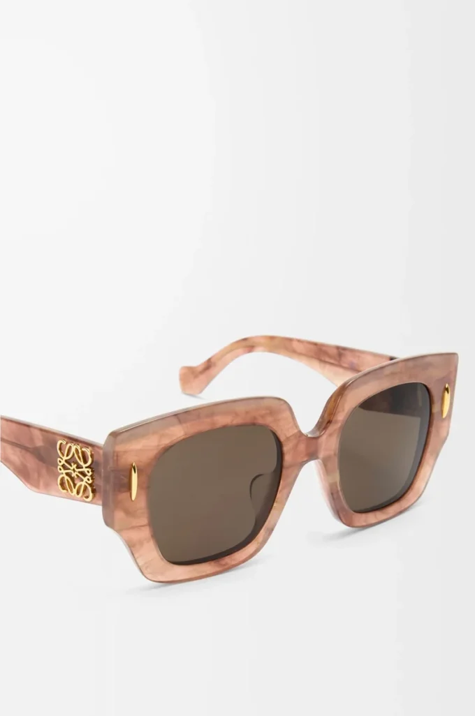 Gafas de sol Square Screen Marble Dark Pink