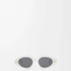 Gafas de sol Triangle Slim Milky Ivory Gafas de sol Triangle Slim Milky Ivory
