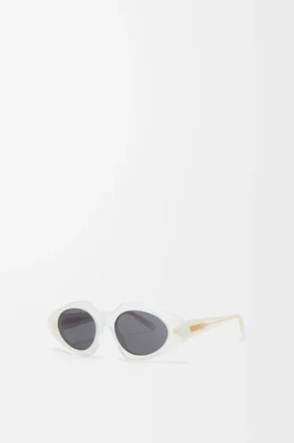 Gafas de sol Triangle Slim Milky Ivory