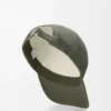 Gorra con parche de lona verde caqui