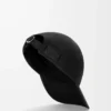 Gorra con parche L en algodón negro Gorra con parche L en algodón negro