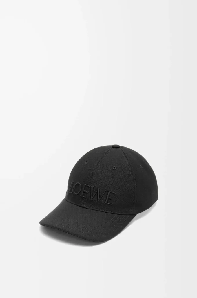 Gorra de lona en color negro Gorra de lona en color negro