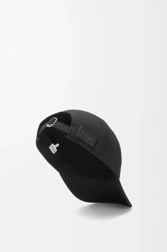 Gorra de lona en color negro Gorra de lona en color negro