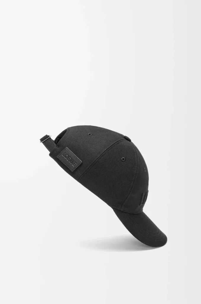 Gorra de lona en color negro Gorra de lona en color negro