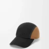 Gorra de lona y ante negro/oro oscuro Gorra de lona y ante negro/oro oscuro