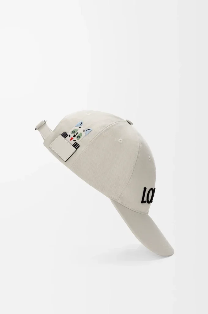 Gorra Futurist Cat de algodón blanco suave/negro Gorra Futurist Cat de algodón blanco suave/negro