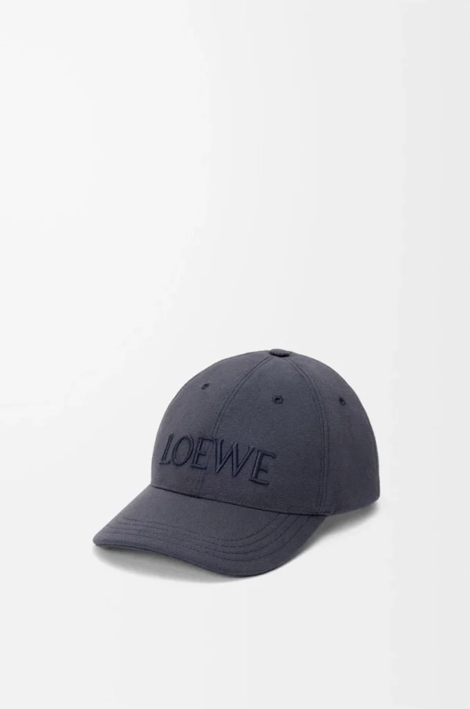 Gorra LOEWE de lona azul marino Gorra LOEWE de lona azul marino