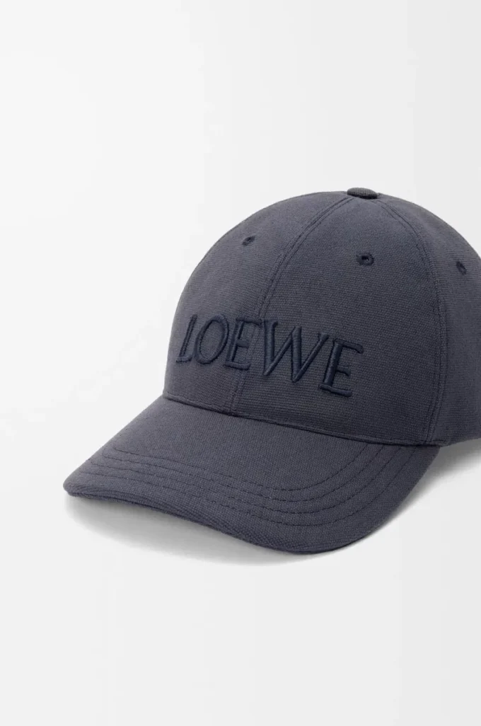 Gorra LOEWE de lona azul marino Gorra LOEWE de lona azul marino