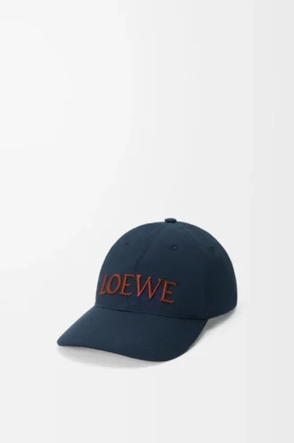Gorra LOEWE de lona azul marino intenso