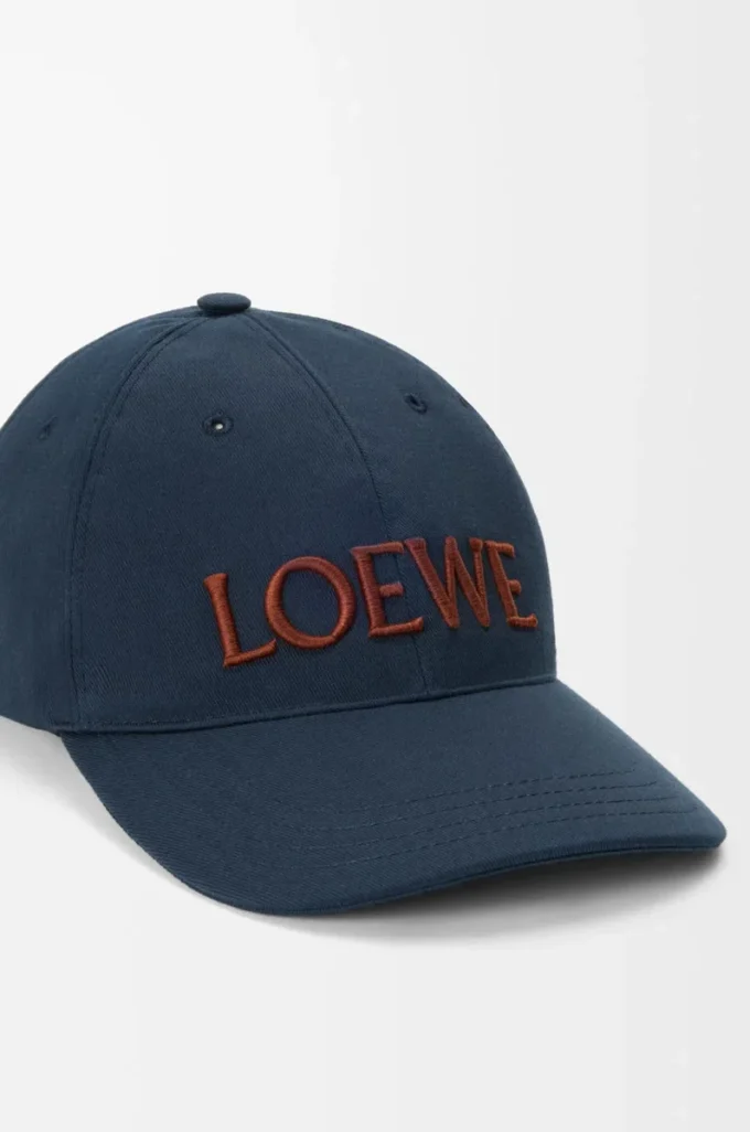 Gorra LOEWE de lona azul marino intenso Gorra LOEWE de lona azul marino intenso