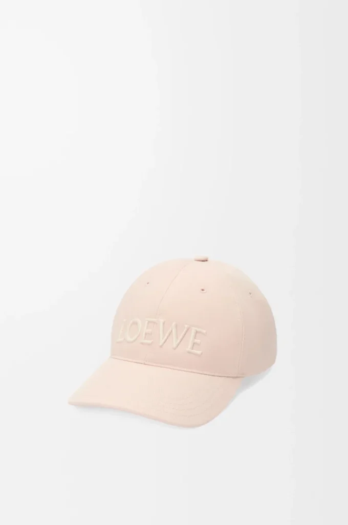 Gorra LOEWE de lona rosa palo Gorra LOEWE de lona rosa palo