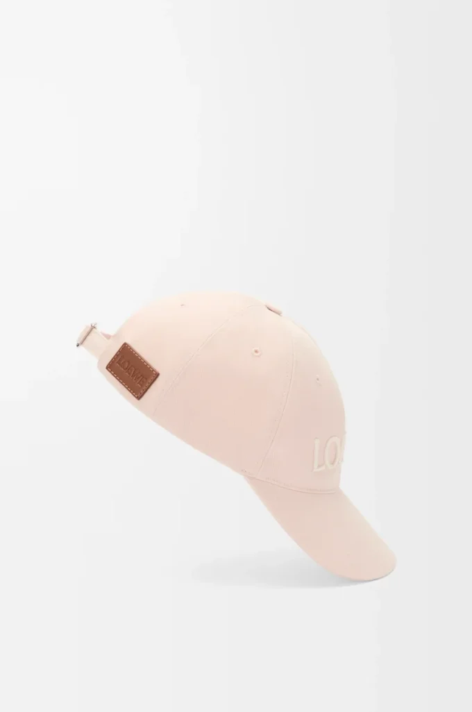 Gorra LOEWE de lona rosa palo Gorra LOEWE de lona rosa palo