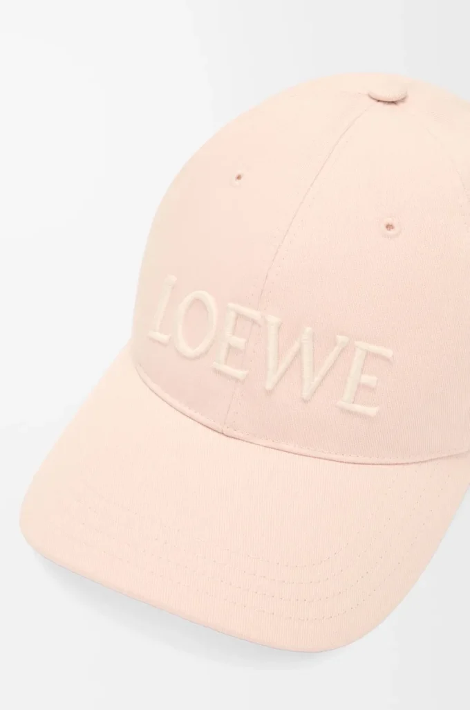 Gorra LOEWE de lona rosa palo Gorra LOEWE de lona rosa palo