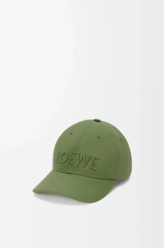 Gorra LOEWE de lona verde salvia
