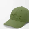 Gorra LOEWE de lona verde salvia Gorra LOEWE de lona verde salvia