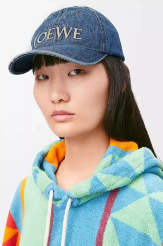 Gorra LOEWE en denim Denim Blue