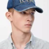 Gorra LOEWE en denim Denim Blue Gorra LOEWE en denim Denim Blue