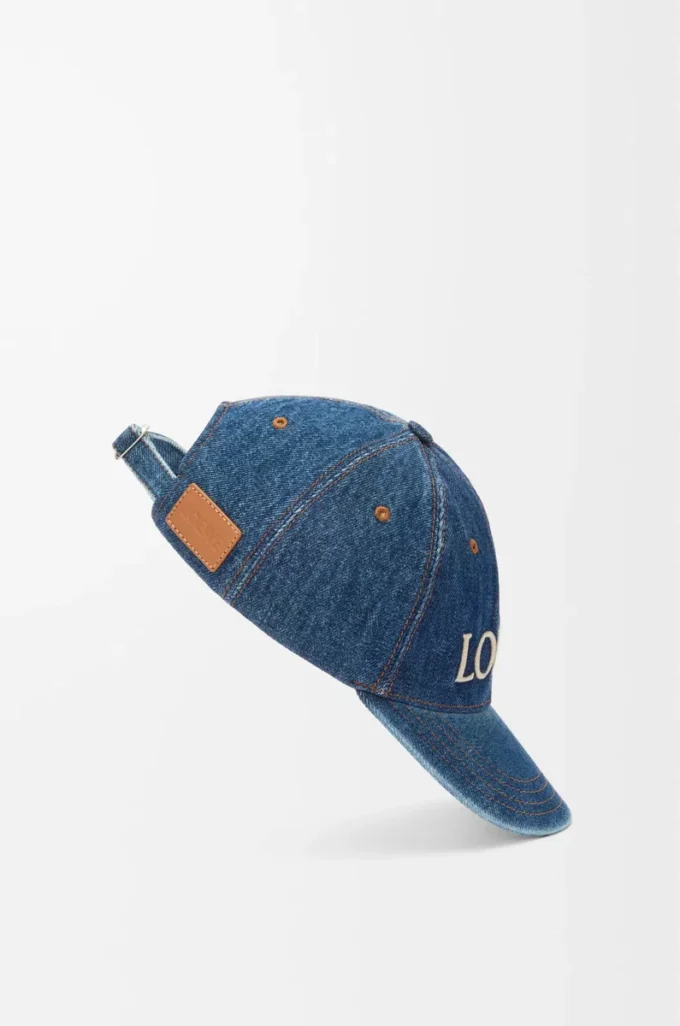 Gorra LOEWE en denim Denim Blue Gorra LOEWE en denim Denim Blue