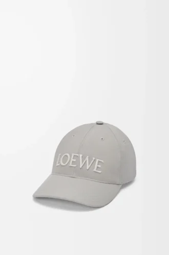 Gorra LOEWE en lona gris Lady