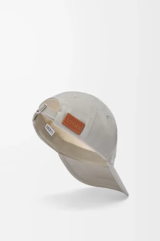 Gorra LOEWE en lona gris Lady